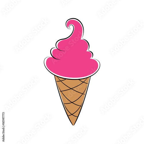 logo entreprise, restaurant, glacier, vente de crème glacée