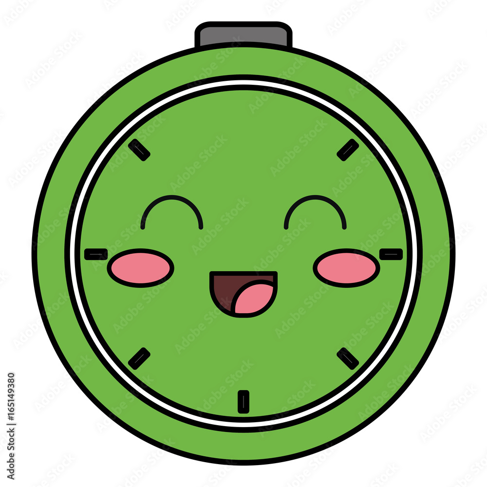 chronometer timer kawaii character vector illustration design chronometer timer kawaii character vector illustration design