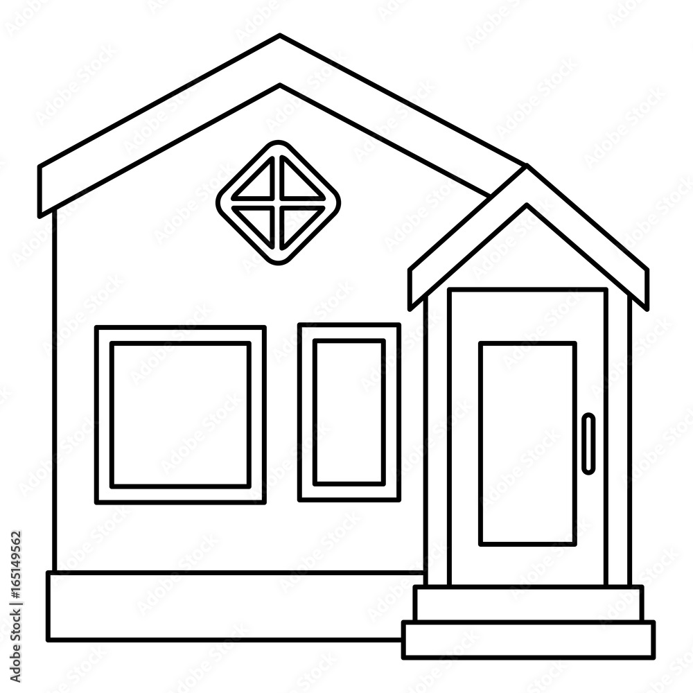 exterior house isolated icon vector illustration design exterior house isolated icon vector illustration design