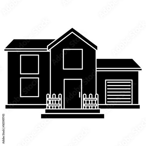 exterior house isolated icon vector illustration design