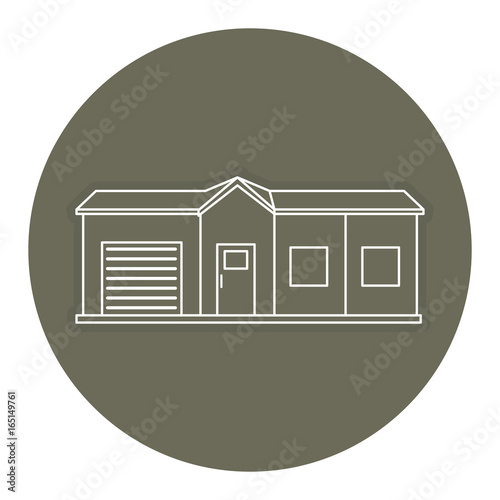 exterior house isolated icon vector illustration design