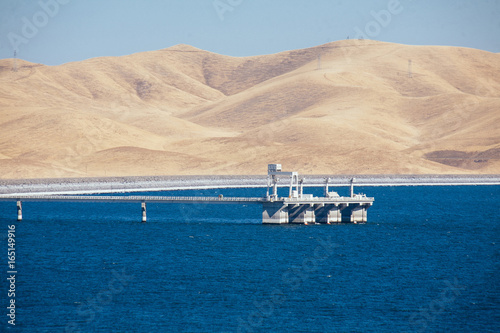 San luis reservoir at high capacity photo