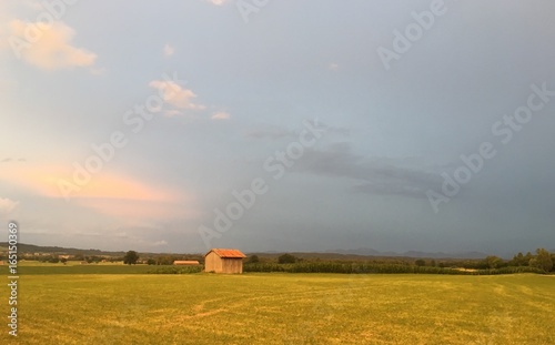 Stadl im Abendlicht