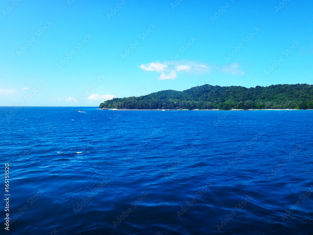 Doini Island from a cruise ship, Papua New Guinea.
