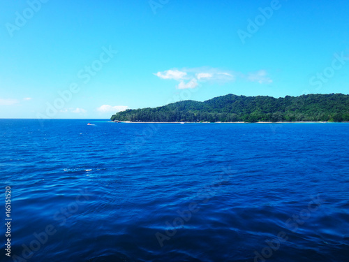 Doini Island from a cruise ship  Papua New Guinea.