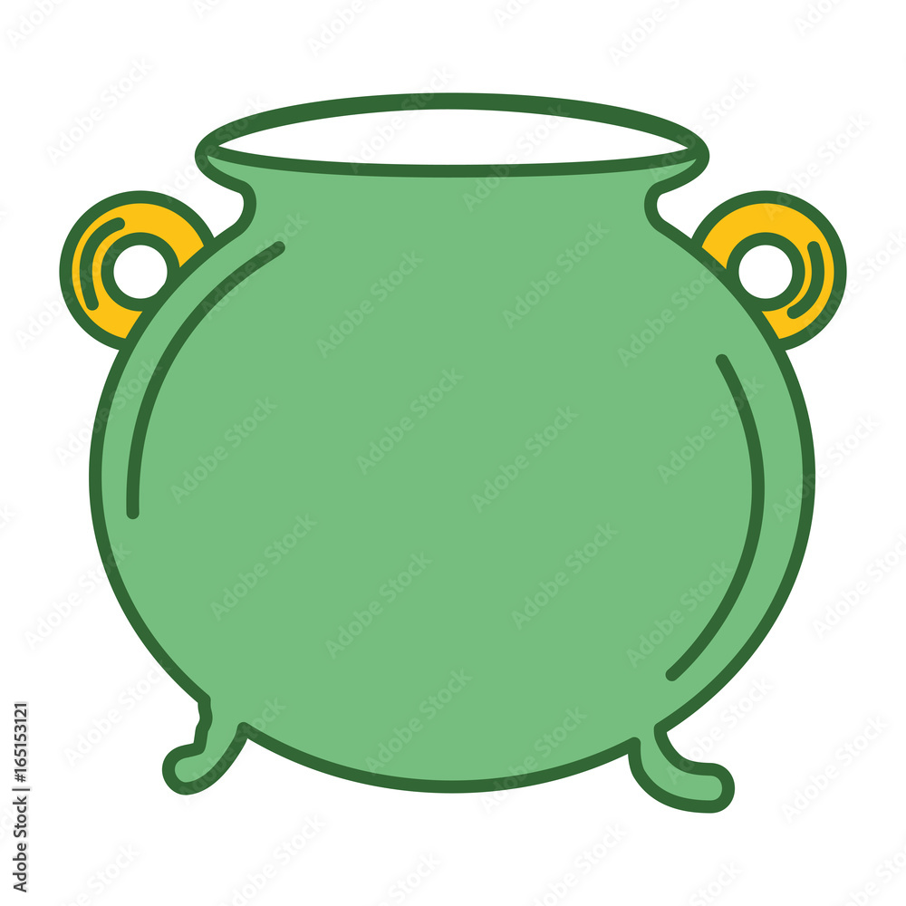 Cauldron of saint patrick vector illustration design