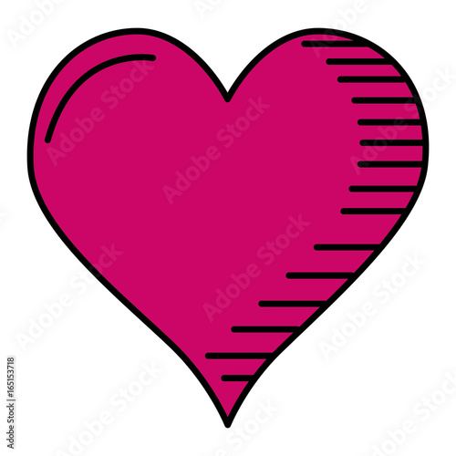 heart love card icon vector illustration design