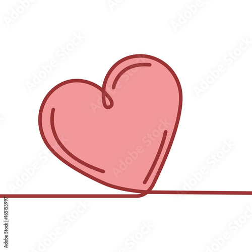 heart love card icon vector illustration design