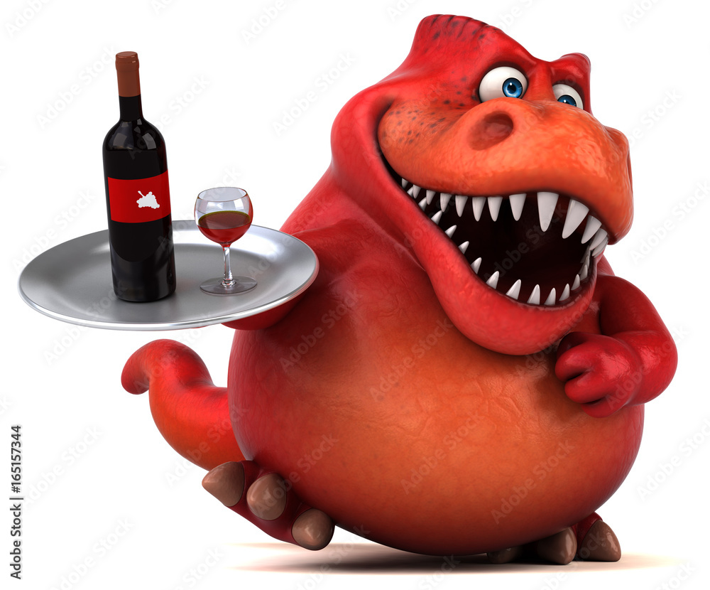 Obraz premium Fun dinosaur - 3D Illustration
