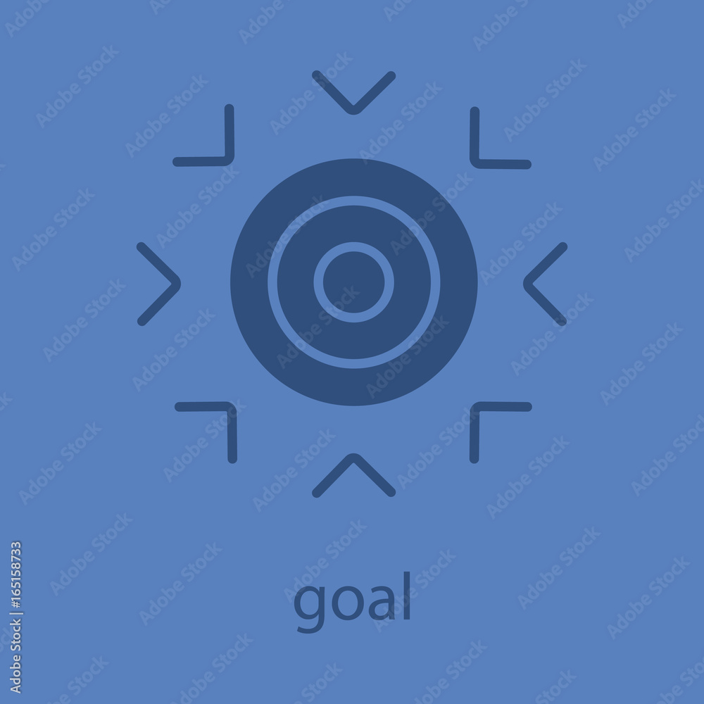 Goal glyph color icon Goal glyph color icon