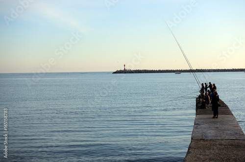 Fishermen on the pier