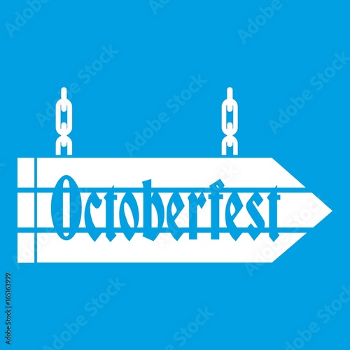 Sign octoberfest icon white