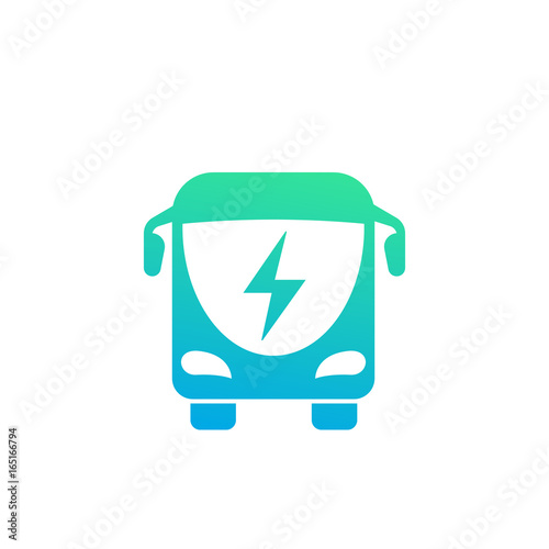 electric bus icon