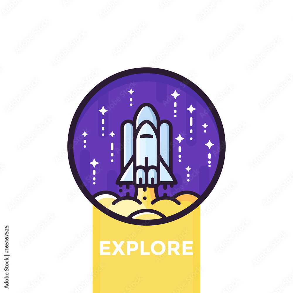 space shuttle vector icon space shuttle vector icon