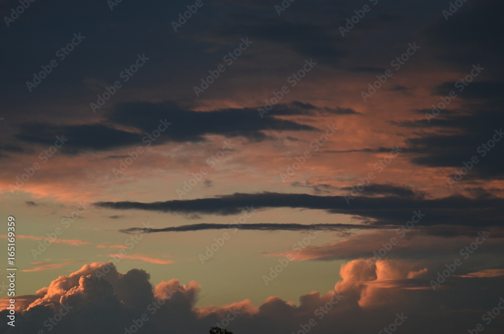 Naklejka premium coucher de soleil