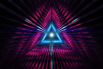 Triangular tunnel background