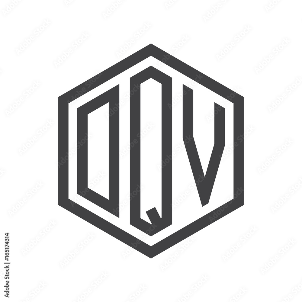 three-letter initials hexagon logo black three-letter initials hexagon logo black