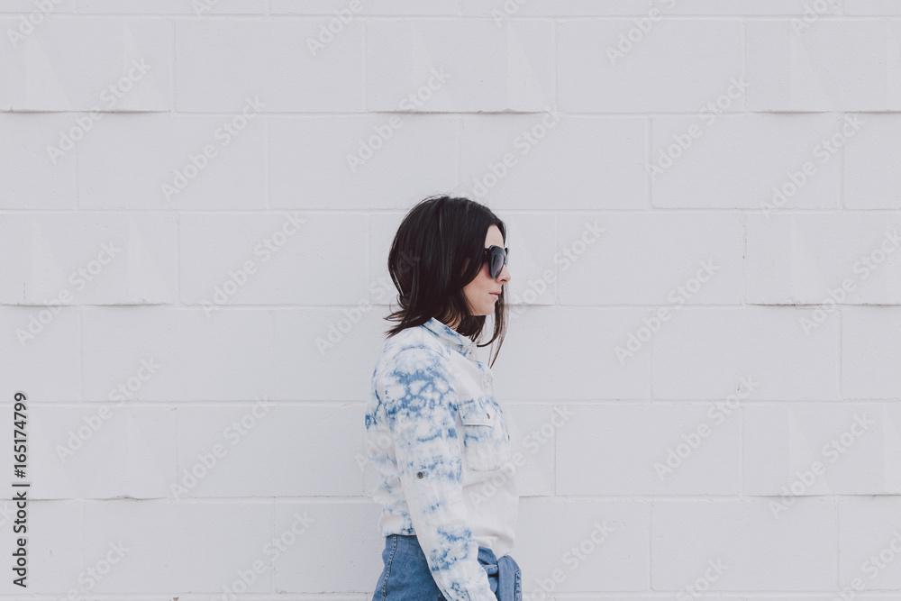 Profile of stylish woman Profile of stylish woman