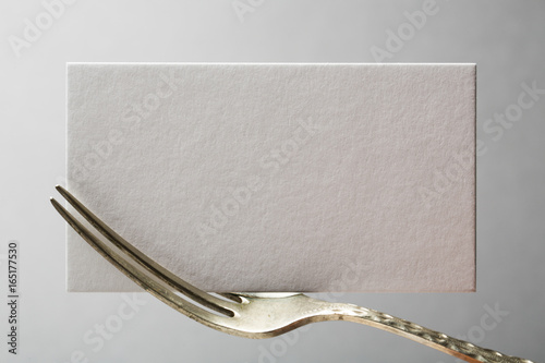 business card mockup for restaurant or chef