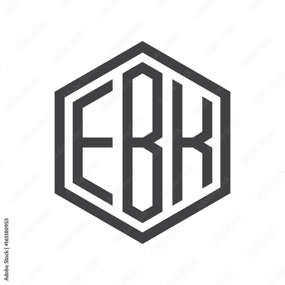 three-letter initials hexagon logo black three-letter initials hexagon logo black