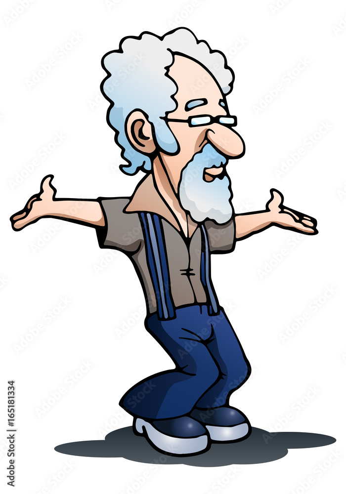 grandpa dance on isolated white grandpa dance on isolated white