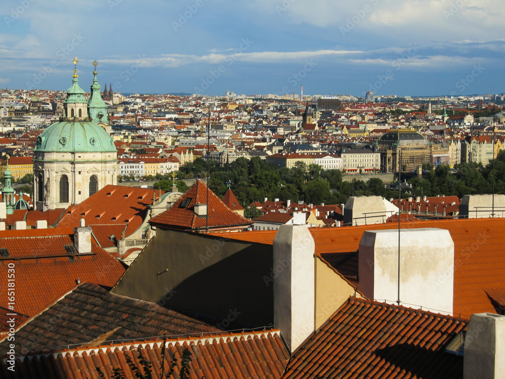 A view of Mala Strana (Lesser Town) historical district of Prague
