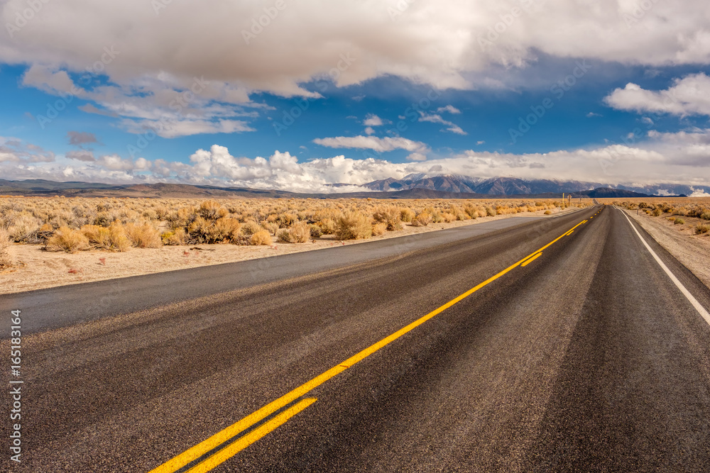 Open highway in California