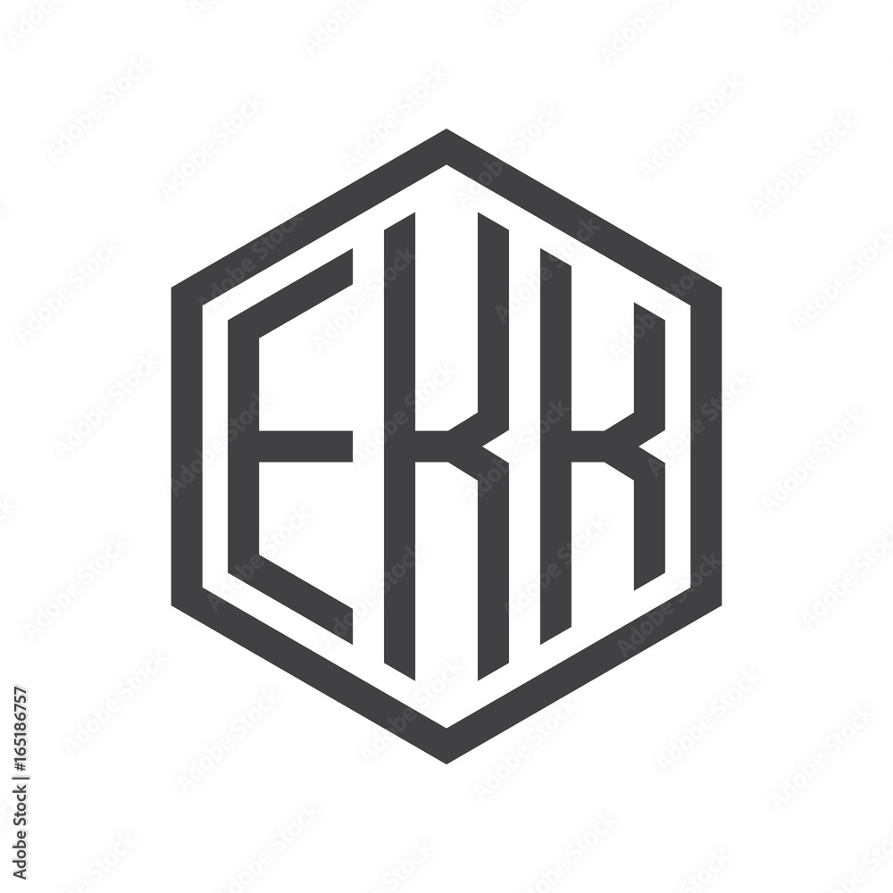 three-letter initials hexagon logo black three-letter initials hexagon logo black