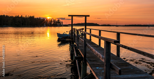Sunset in Maine 
