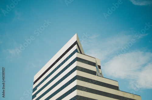 View of modern building against sky photo