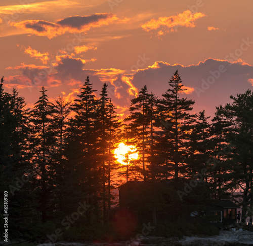 Sunset in Maine 
