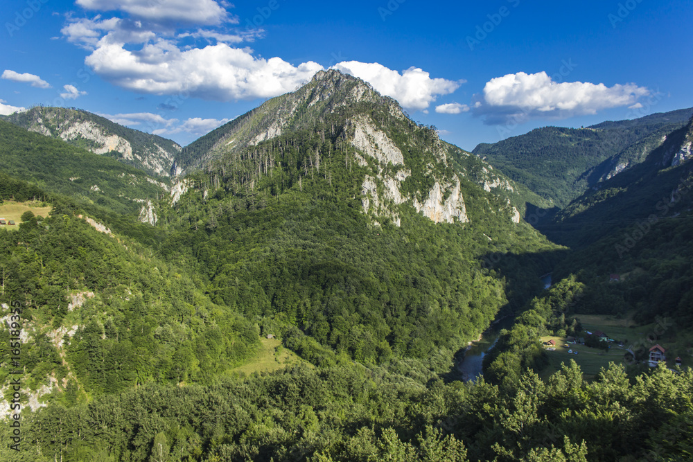 Tara canyon in Montenegro