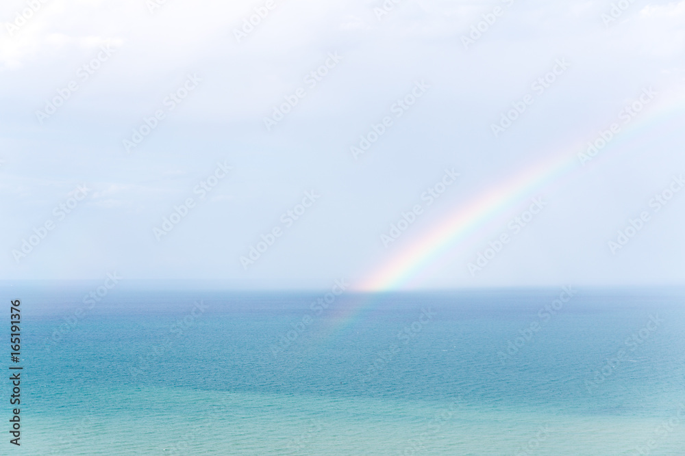 rainbow over the sea rainbow over the sea
