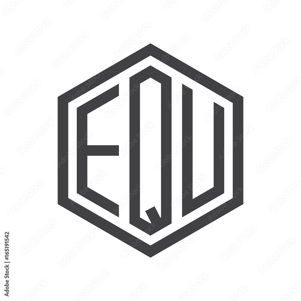 three-letter initials hexagon logo black three-letter initials hexagon logo black
