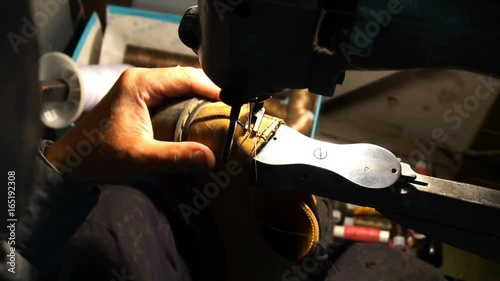 Shoemaker repairing shoes Workshop 4k