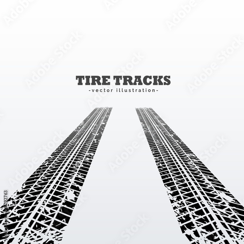 road tire tracks perspective background
