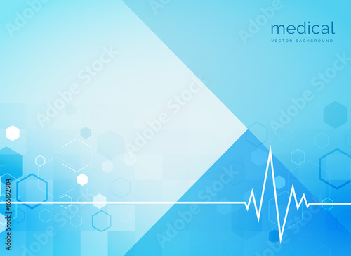 abstract medical backgroind with heartbeat line