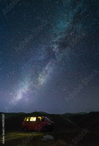 Obraz na płótnie Under the milky way w salonie