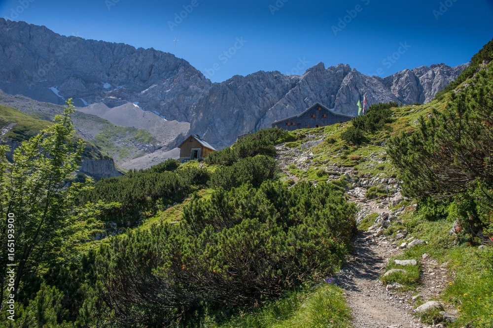 Berg Alpen Zugspitze Ehrwald Österreich Wandern