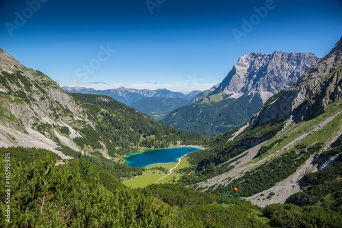 Berg Alpen Zugspitze Ehrwald Österreich Wandern See