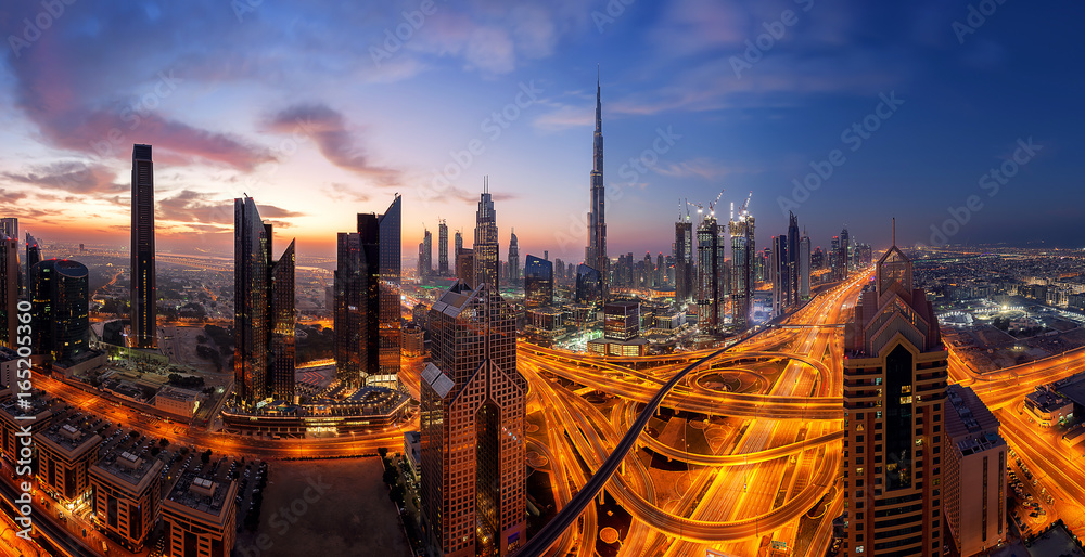 Fototapeta premium Skyline on Dubai