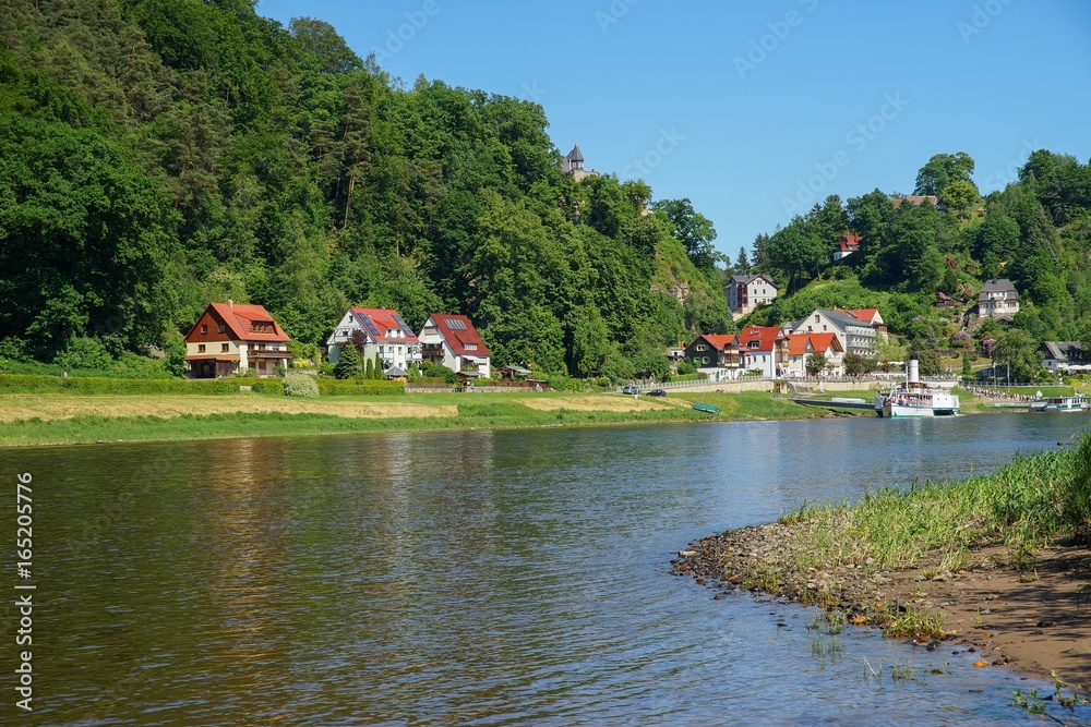 Naklejka premium Sächsische Schweiz 2017 Wandern Berge Natur