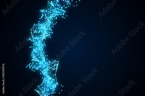 Abstract background of technology from digital connections 3d illustration