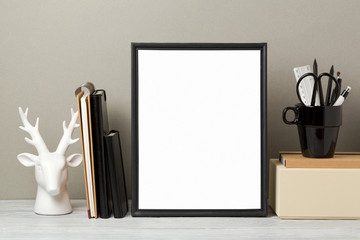 Frame mock up on table