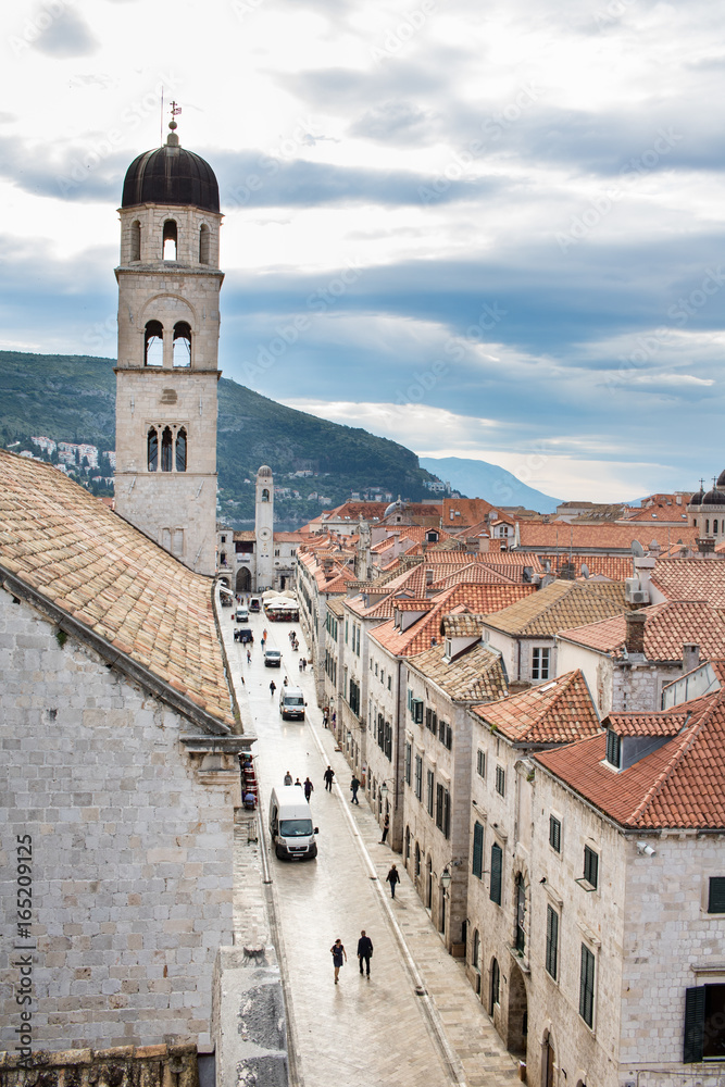 Die Altstadt von Dubrovnik in den frühen Morgenstunden
