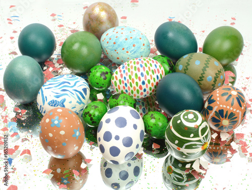 Colorfully Painted Easter Eggs