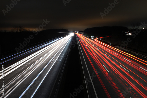 german autobahn by night