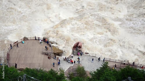 Tiger leaping gorge is a gorge formed by river Jinsha, the upper reach of the Yangtse river. It is a part of famous World Heritage Site Three Parallel rivers.