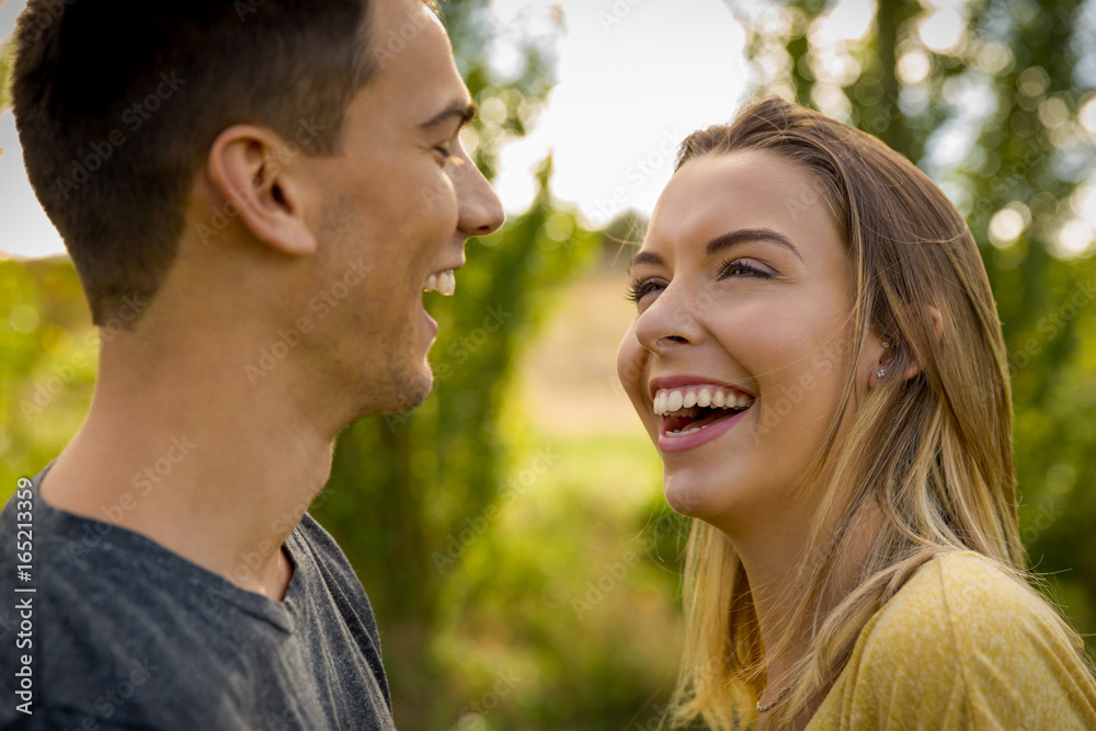 Fototapeta premium The joy of being in love