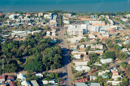 Tropical city Townsville, queensland, North australia aerial view © autau